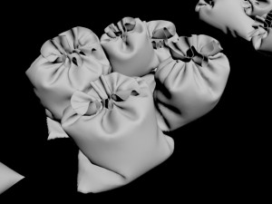 garbage bag trash ally dirt street dumpster junk plastic trashbag rubbish waste sack recycle urban c Model 3D