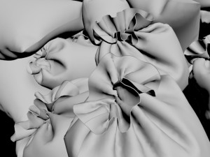 garbage bag trash ally dirt street dumpster junk plastic trashbag rubbish waste sack recycle urban c Model 3D