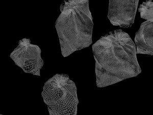 garbage bag trash ally dirt street dumpster junk plastic trashbag rubbish waste sack recycle urban c Model 3D