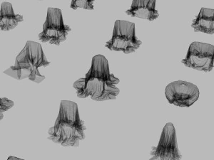 32 covered furniture cloth desk lamp chair sofa couch piano old furniture old house ancient max 2019 3D Model