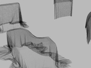 32 covered furniture cloth desk lamp chair sofa couch piano old furniture old house ancient max 2019 3D Model