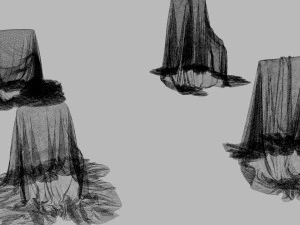 32 covered furniture cloth desk lamp chair sofa couch piano old furniture old house ancient max 2019 3D Model