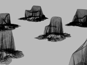 32 covered furniture cloth desk lamp chair sofa couch piano old furniture old house ancient max 2019 3D Model