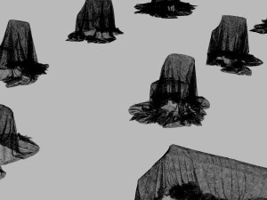 32 covered furniture cloth desk lamp chair sofa couch piano old furniture old house ancient max 2019 3D Model