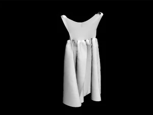 10 dress on hanger collection included 3 types of hanger fashion design women lady hanged girl mod 3D Model