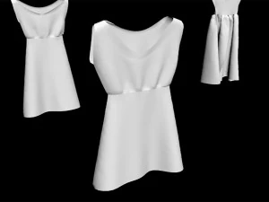 10 dress on hanger collection included 3 types of hanger fashion design women lady hanged girl mod 3D Model