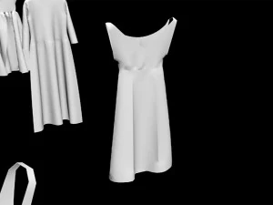 10 dress on hanger collection included 3 types of hanger fashion design women lady hanged girl mod 3D Model