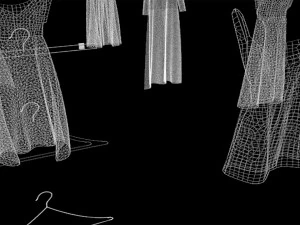 10 dress on hanger collection included 3 types of hanger fashion design women lady hanged girl mod 3D Model