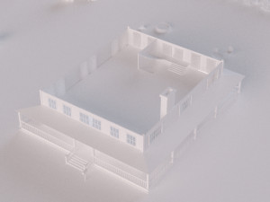 farm farmhouse Modelo 3D