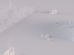 farm farmhouse Modelo 3D