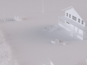 farm farmhouse Modelo 3D