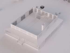 farm farmhouse Modelo 3D