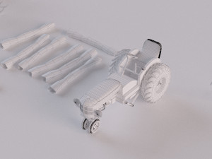 farm farmhouse Modelo 3D