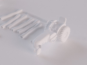 farm farmhouse Modelo 3D