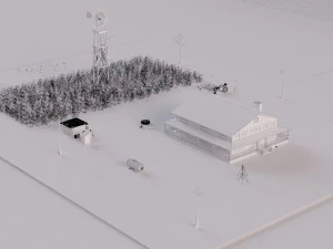 farm farmhouse 3D Model