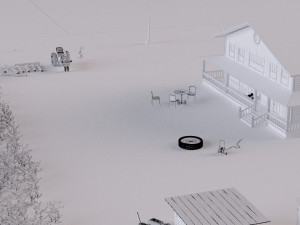 farm farmhouse Modelo 3D
