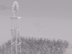 farm farmhouse Modelo 3D