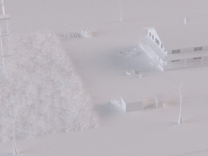 farm farmhouse Modelo 3D