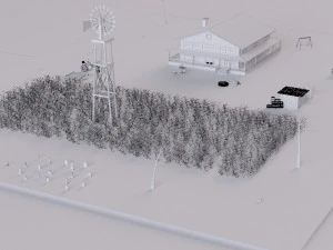 farm farmhouse 3D Model