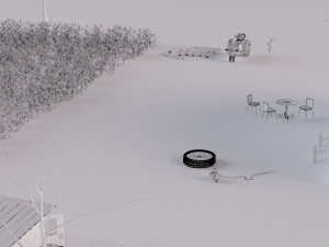 farm farmhouse Modelo 3D
