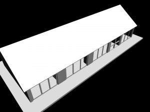 kitchen 2 room interior design 3D Model