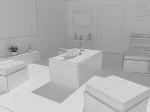 living room interior design minimalist contemporary furniture room comfort family living interior de 3D Model