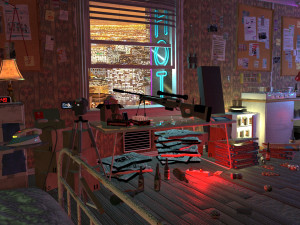 sniper room interior bedroom 3Dモデル