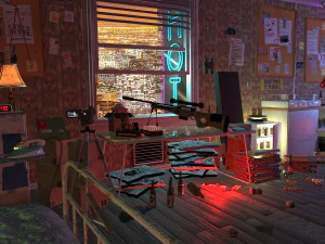 sniper room interior bedroom 3D Model