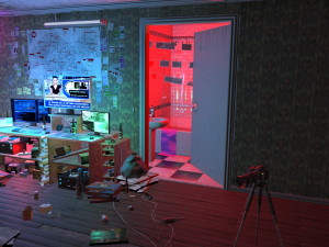 sniper room interior bedroom 3Dモデル