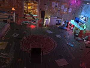 sniper room interior bedroom 3D Model