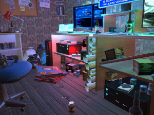 sniper room interior bedroom 3Dモデル