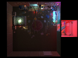 sniper room interior bedroom 3Dモデル