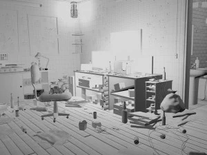 sniper room interior bedroom 3D Model