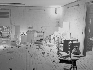 sniper room interior bedroom 3D Model