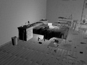 sniper room interior bedroom 3D Model
