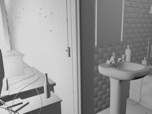 sniper room interior bedroom 3D Model