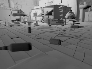 sniper room interior bedroom 3D Model
