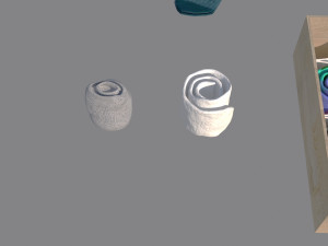 folded socks calcetines doblados rack display 3D Model