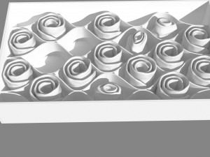 folded socks calcetines doblados rack display 3D Model