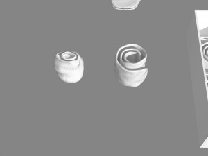 folded socks calcetines doblados rack display 3D Model