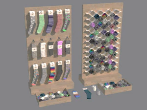 접힌 양말 calcetines doblados 양말 디스플레이 랙 calcetin doblado 양말 양말 calcetin calcetin 3D 모델