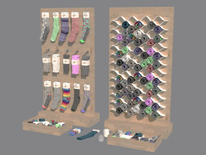 folded socks calcetines doblados socks display rack calcetin doblado sock socks calcetin calcetin 3D मॉडल