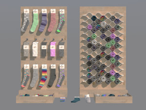 folded socks calcetines doblados socks display rack calcetin doblado sock socks calcetin calcetin 3D मॉडल