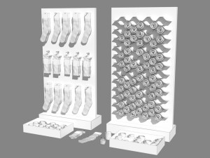 folded socks calcetines doblados socks display rack calcetin doblado sock socks calcetin calcetin 3D मॉडल