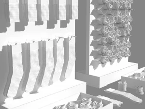 folded socks calcetines doblados socks display rack calcetin doblado sock socks calcetin calcetin 3D Model