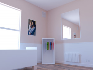 habitacion bebe 1 baby room bedroom interior 1 room bedding bed living scene interior design concep 3D Модель
