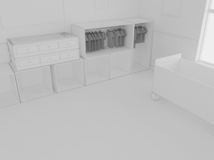 habitacion bebe 1 baby room bedroom interior 1 room bedding bed living scene interior design concep 3D Модель
