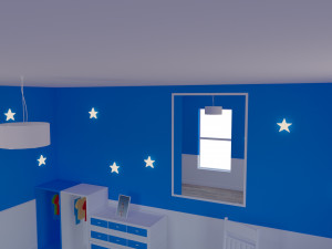 habitacion bebe baby room 2bedroom interior 1 room bedding bed living scene interior design concept Modelo 3D