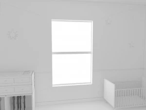 habitacion bebe дитяча кімната 2 спальні інтер'єр 1 кімната постільна білизна ліжко вітальня концепція дизайну інтер'єру 3D Модель