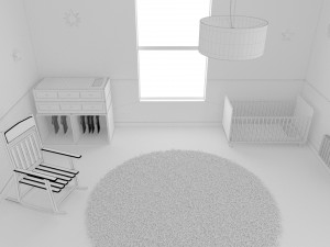 habitacion bebe baby room 2bedroom interior 1 room bedding bed living scene interior design concept Modelo 3D